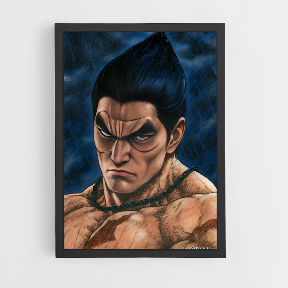 Poster Kazuya: La Chaîne du Destin – affiche Tekken (vue 2)